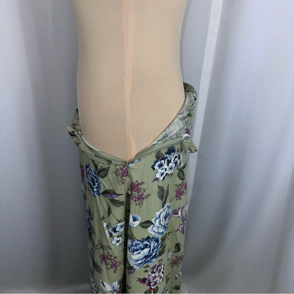 VTG 90s White Stag Floral Linen Blend Skirt Sz M (8/10) Cottagecore Coquette - Picture 5 of 10